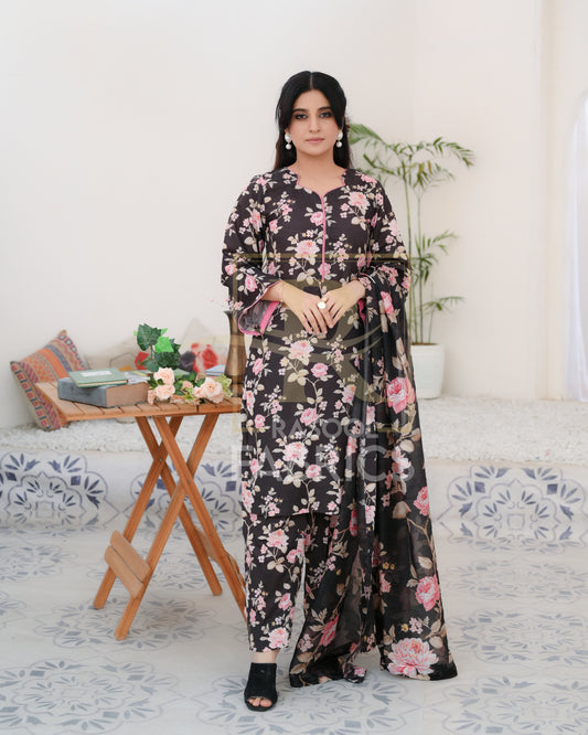 3-Piece Printed Suit