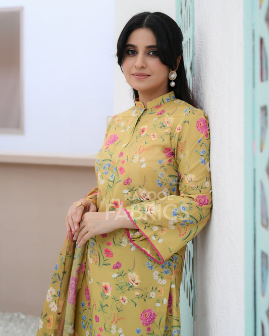Printed 3-Piece Suit
