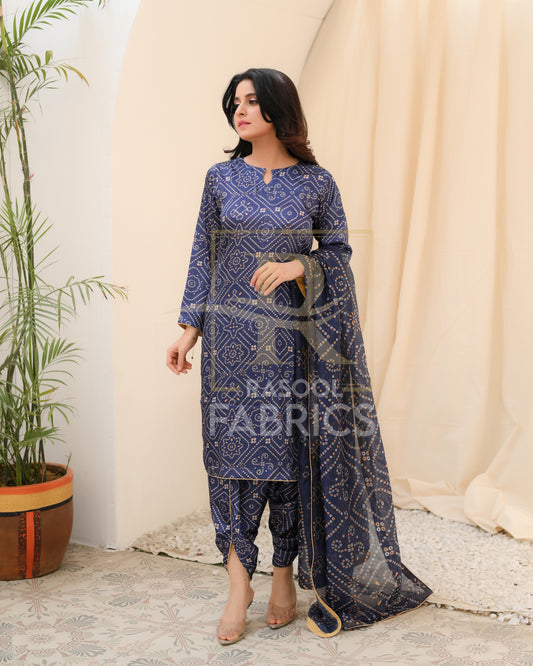 Shamose Silk 3-piece suit