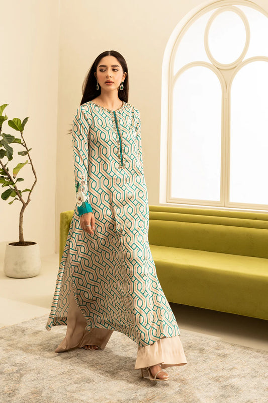 Lulusar Digital Printed Suit | 3 Piece | Unstitched | Bakair Long